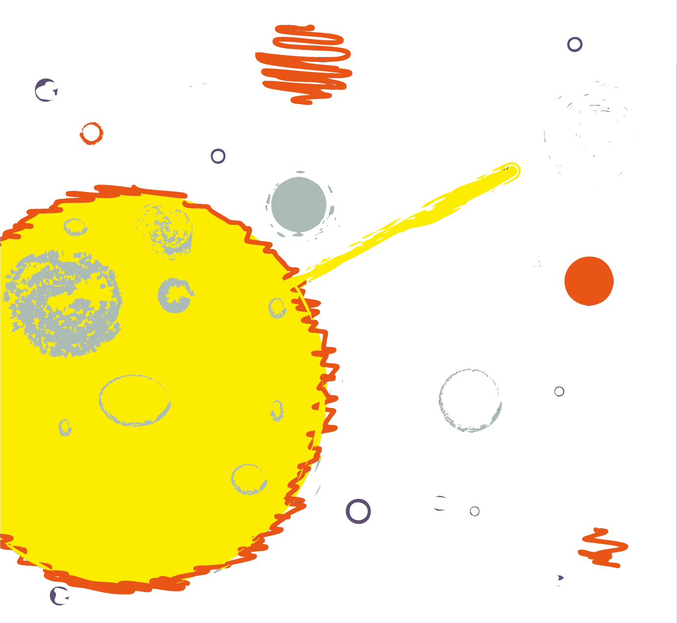 Cartoon Planet Transprent Png - Galaxy Cartoon Drawing (1379x1269), Png Download