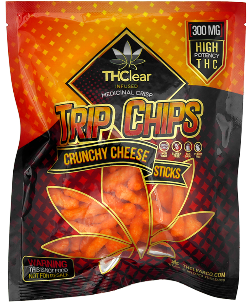 Crunchy Cheese Sticks 300mg By Thclear (1600x1600), Png Download