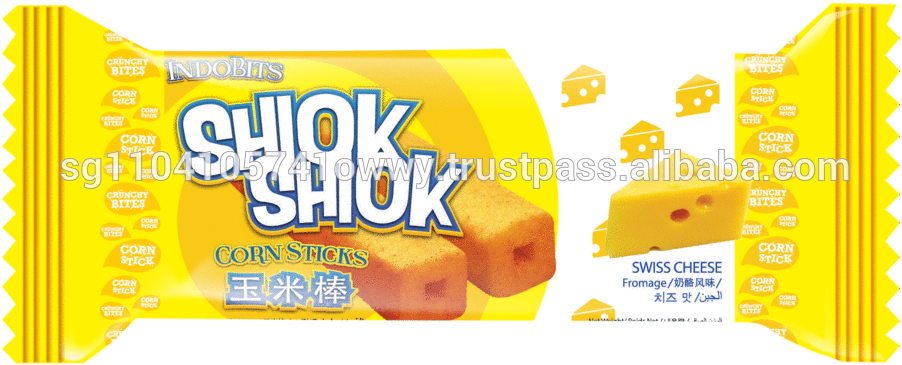 Shiok Shiok Cheese Corn Stick - Convenience Food (1000x478), Png Download