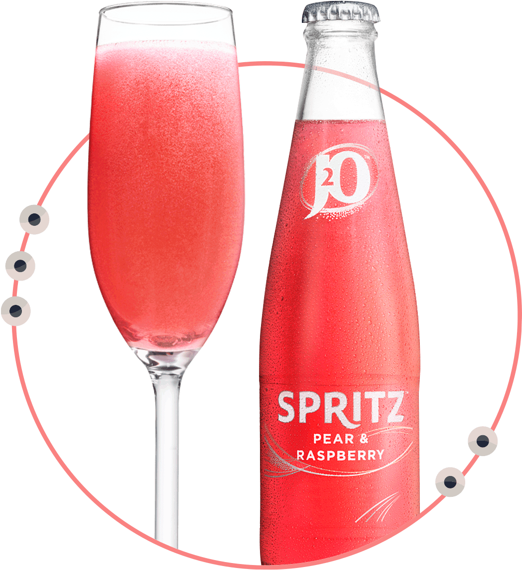 J2o Spritz Pear And Raspberry Prosecco, Bubbles, Lemonade, - J2o Spritz (1062x1174), Png Download