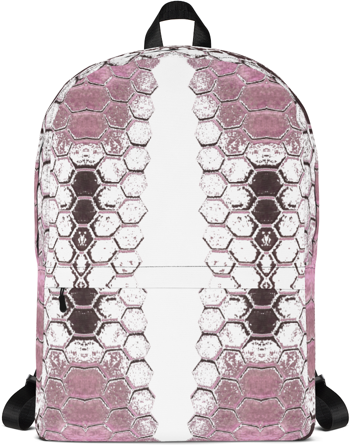 Honeycomb Blast In Pink Backpack By Ventcri - Backpack (1000x1000), Png Download