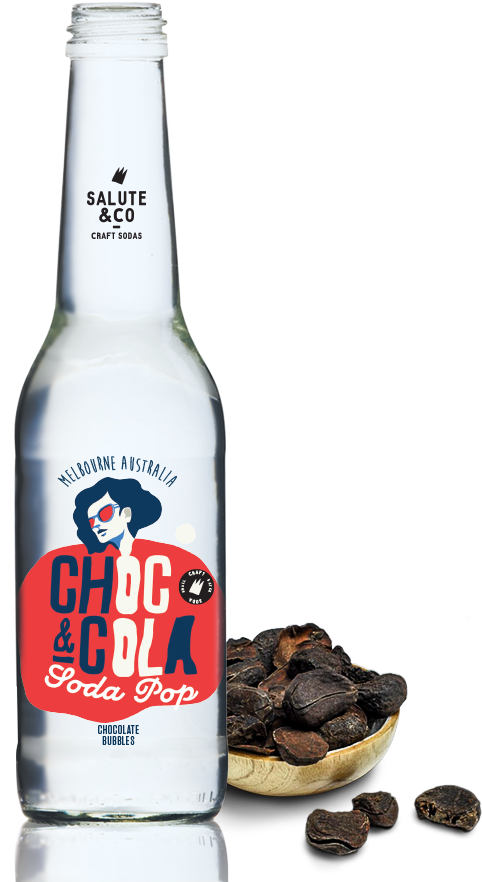 Choc & Cola Soda Pop - Bottle (482x900), Png Download