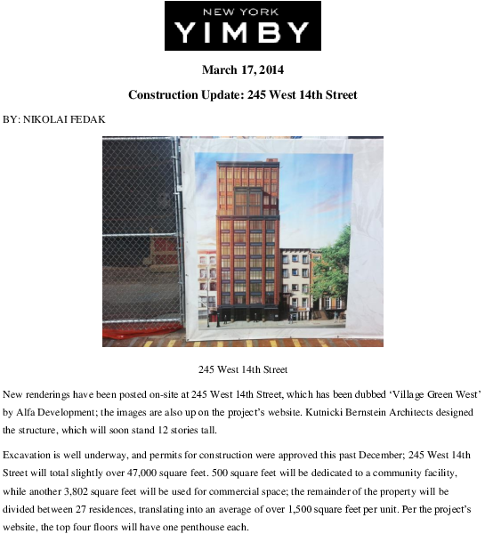Yimby 03/17/2014 - Commercial Building (612x792), Png Download