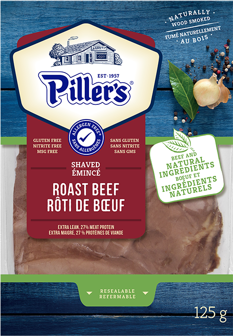 Piller's Shaved Roast Beef 125g - Corned Beef (686x686), Png Download