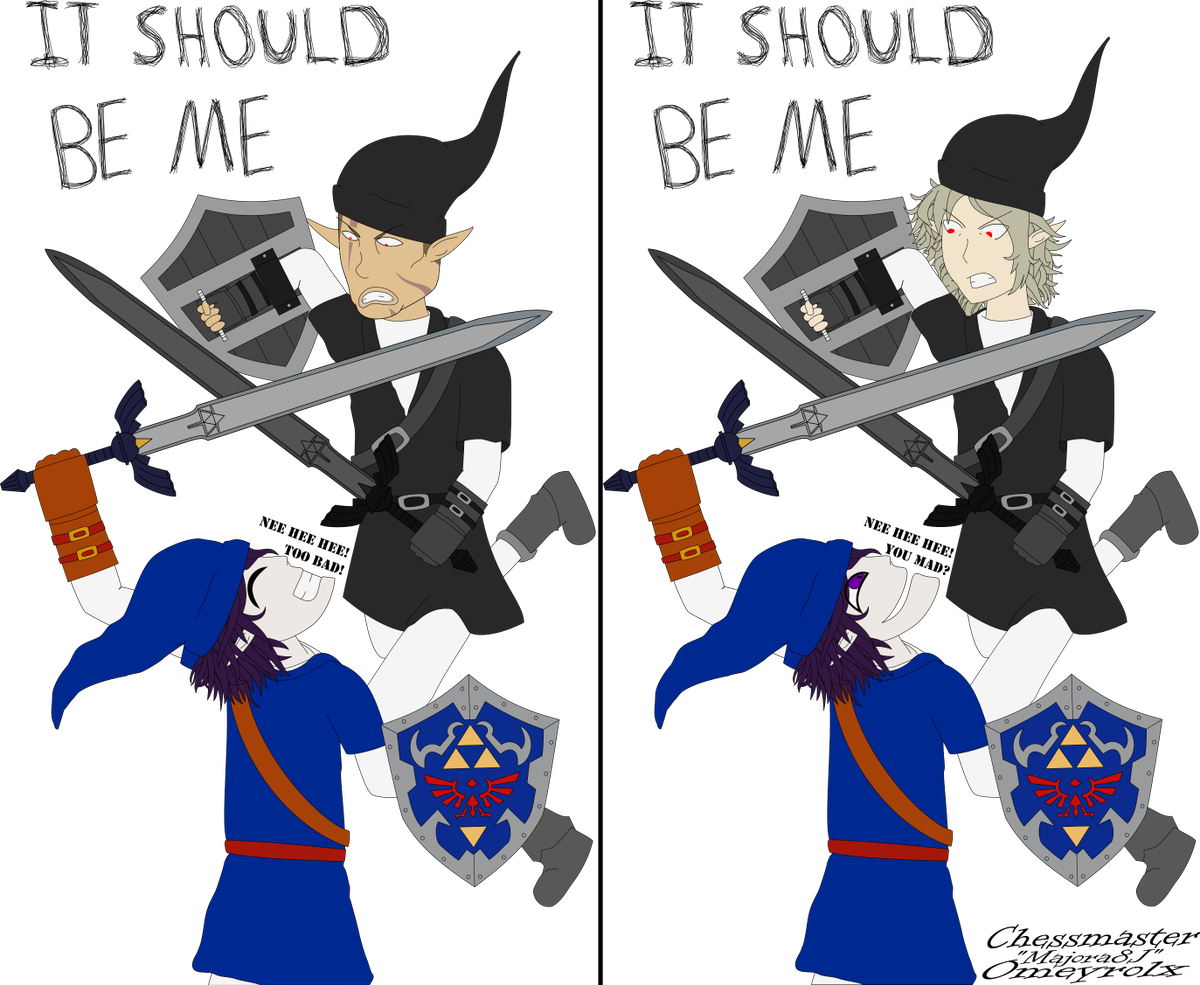 I Can Imagine Kokichi Trolling Him Over It- Xd Also - Dark Link (1200x985), Png Download