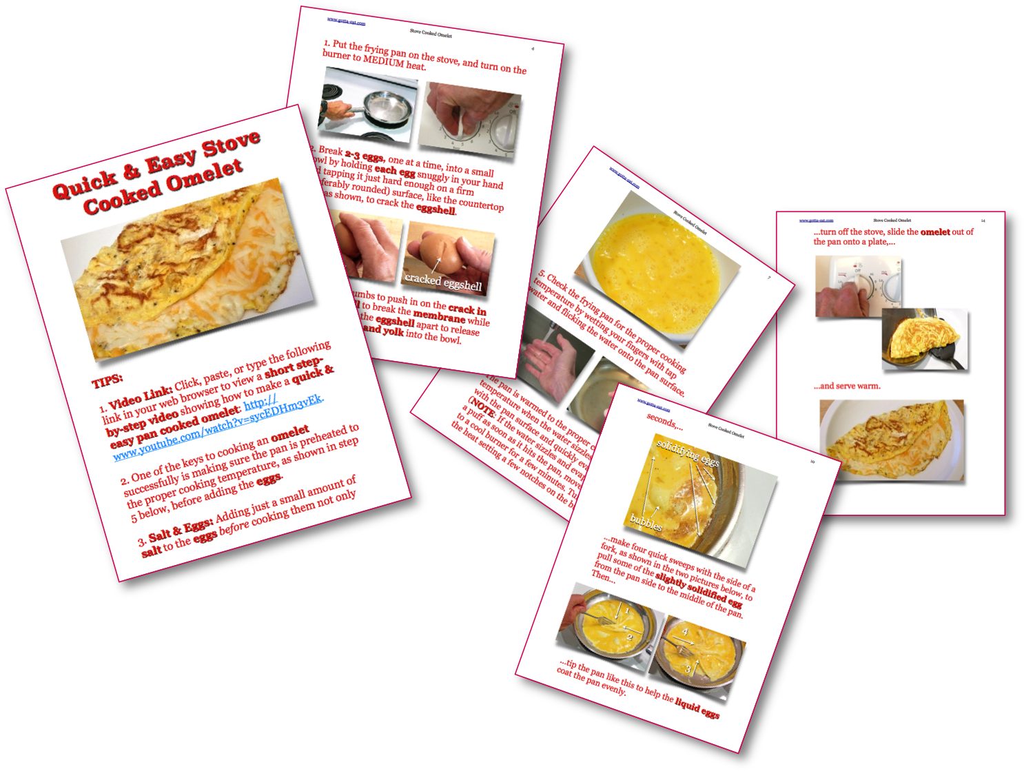 Quick & Easy Stove Cooked Omelet Picture Book Recipe - Cookbook (1494x1129), Png Download