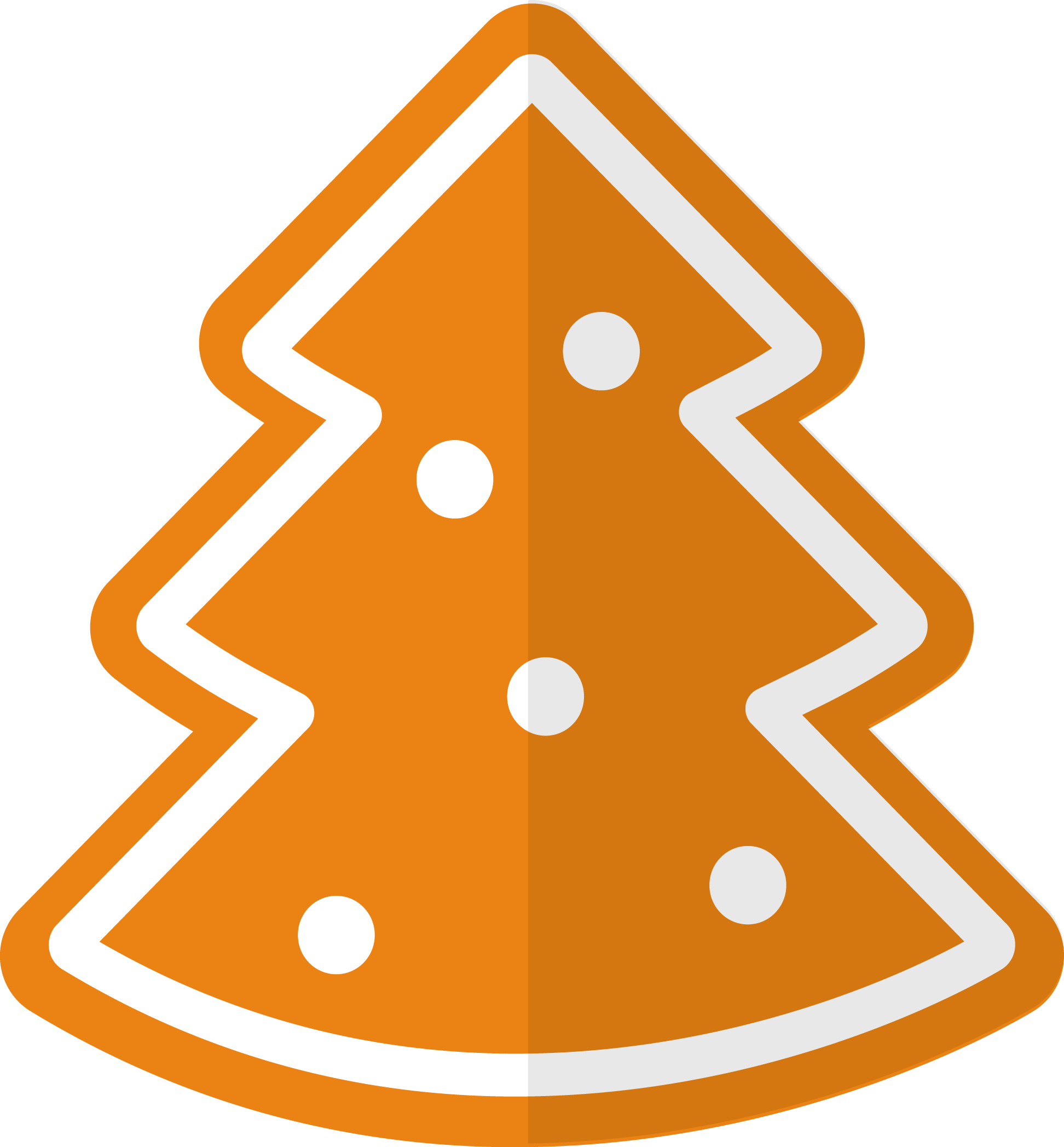Cookie Christmas Tree Clip Art - Christmas Tree (1944x2096), Png Download