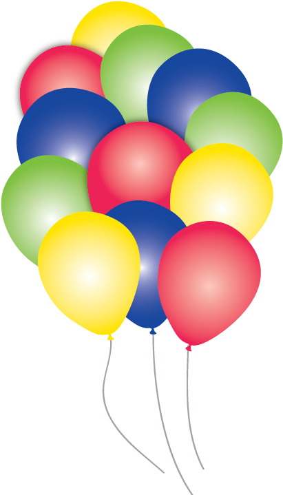 Block Party Balloons Party Pack - Balloon (466x748), Png Download