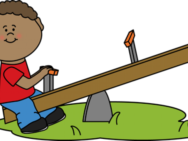 Alone Clipart Transparent - Kid Playing Outside Clip Art (640x480), Png Download