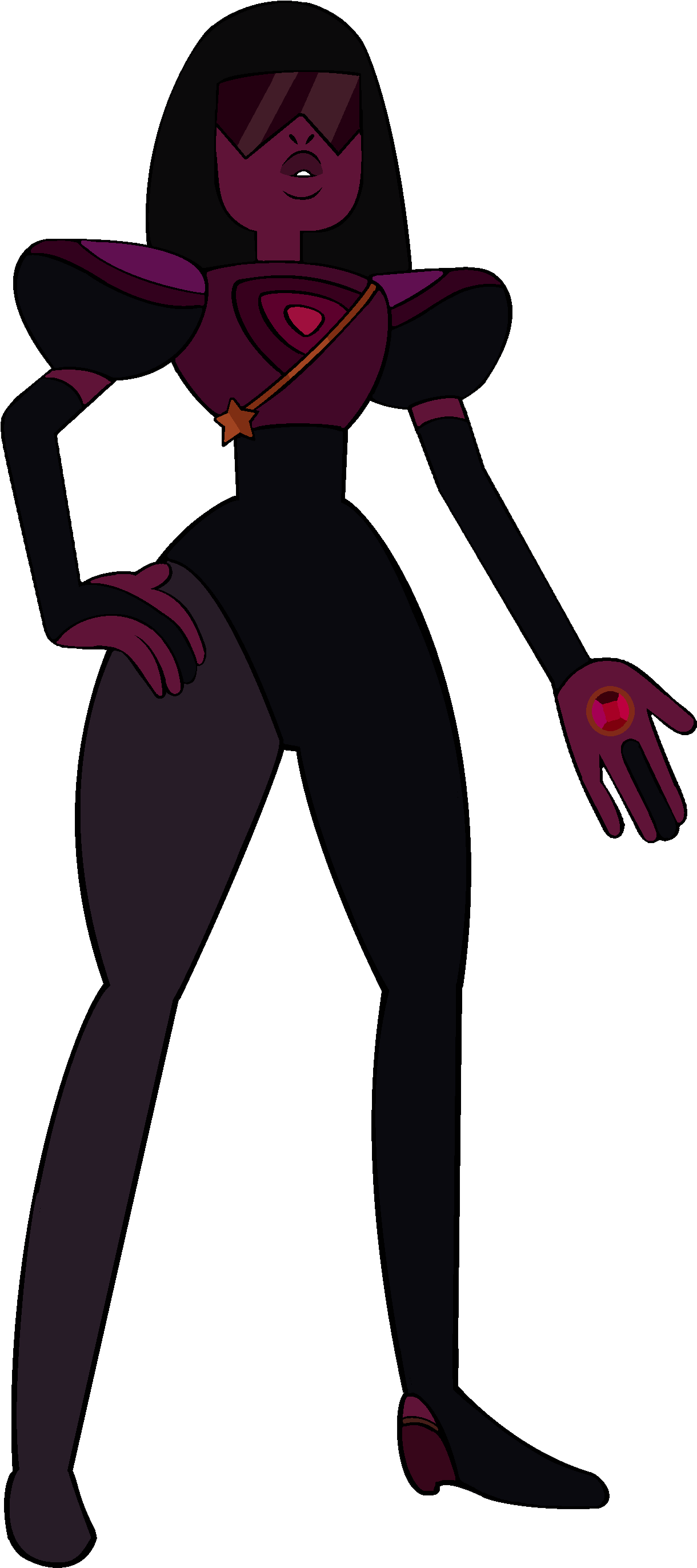 Garnet Pilot By 뱀파이어 쿠키 - Garnet Steven Universe Pilot Episode (1400x2808), Png Download