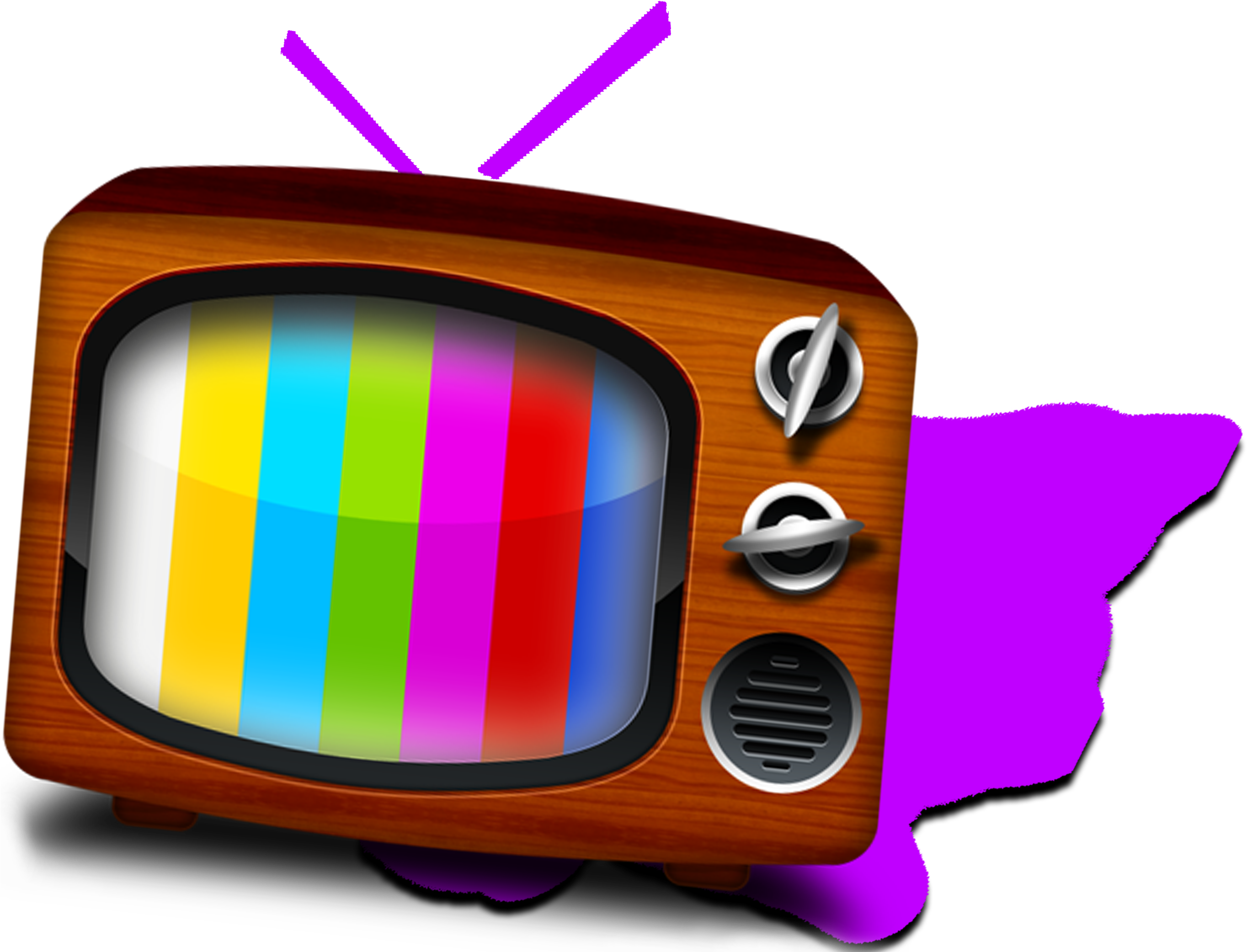 Tv Icon (2850x2100), Png Download