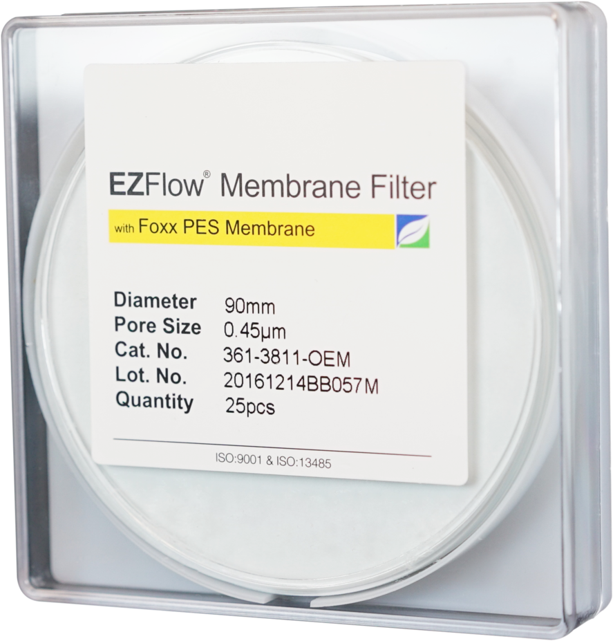 Ezflow Membrane Disc Filter, Pes, - 365-3811-oem, Foxx Life Sciences 90 Mm Ezflow 0.45 (982x1024), Png Download