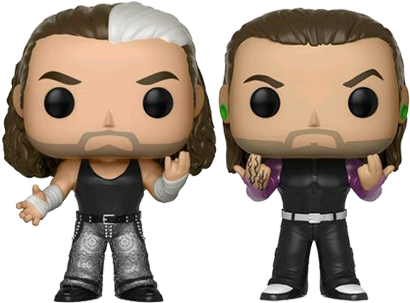Hardy Boyz Pop Vinyl Figure 2-pack - Hardy Boyz Funko Pop (600x600), Png Download
