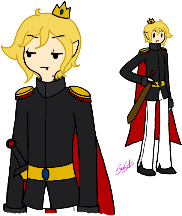 Fritz The Vampire Prince - Adventure Time Male Oc (747x768), Png Download