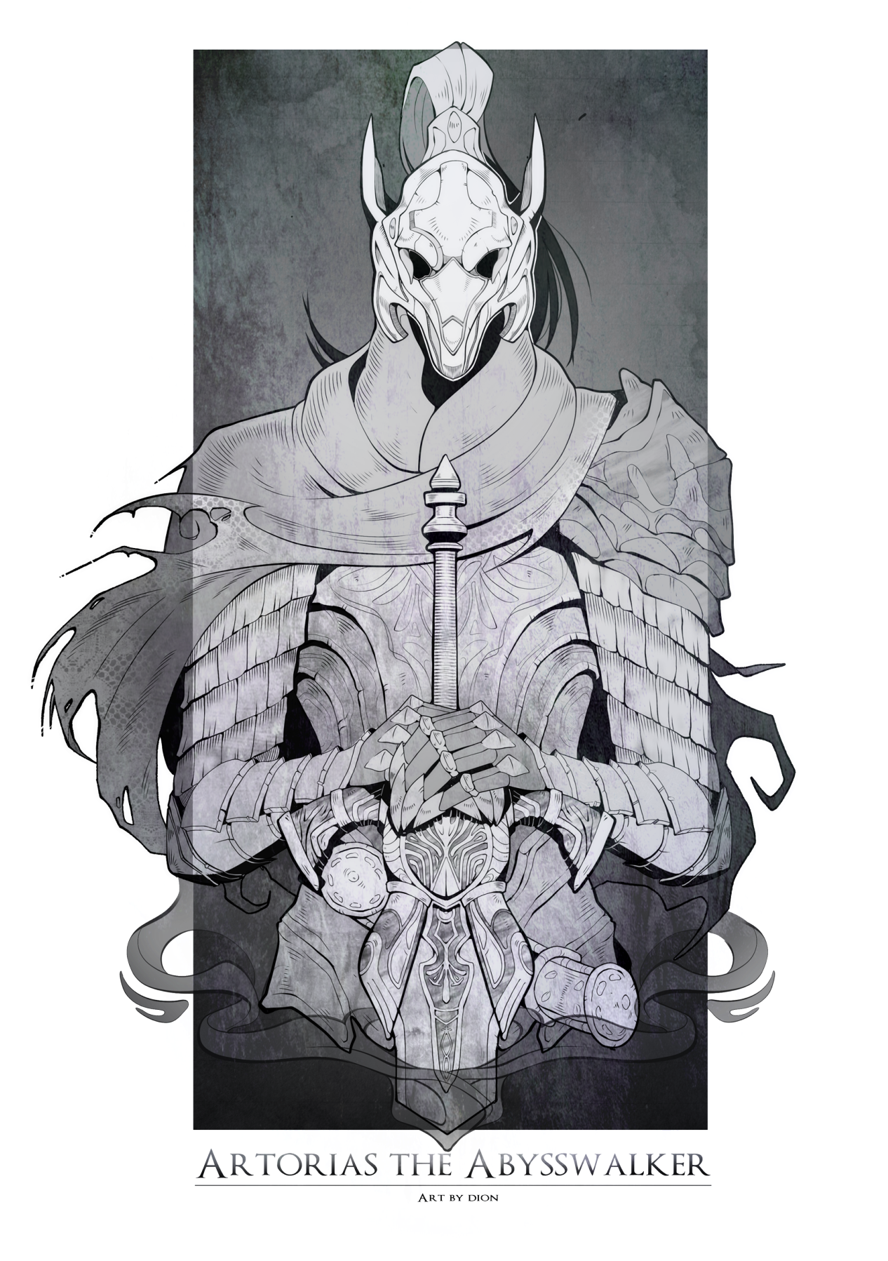 “but Cometh Thee Not For The Grave Of Sir Artorias - Artorias The Abysswalker Helmet (1280x1859), Png Download