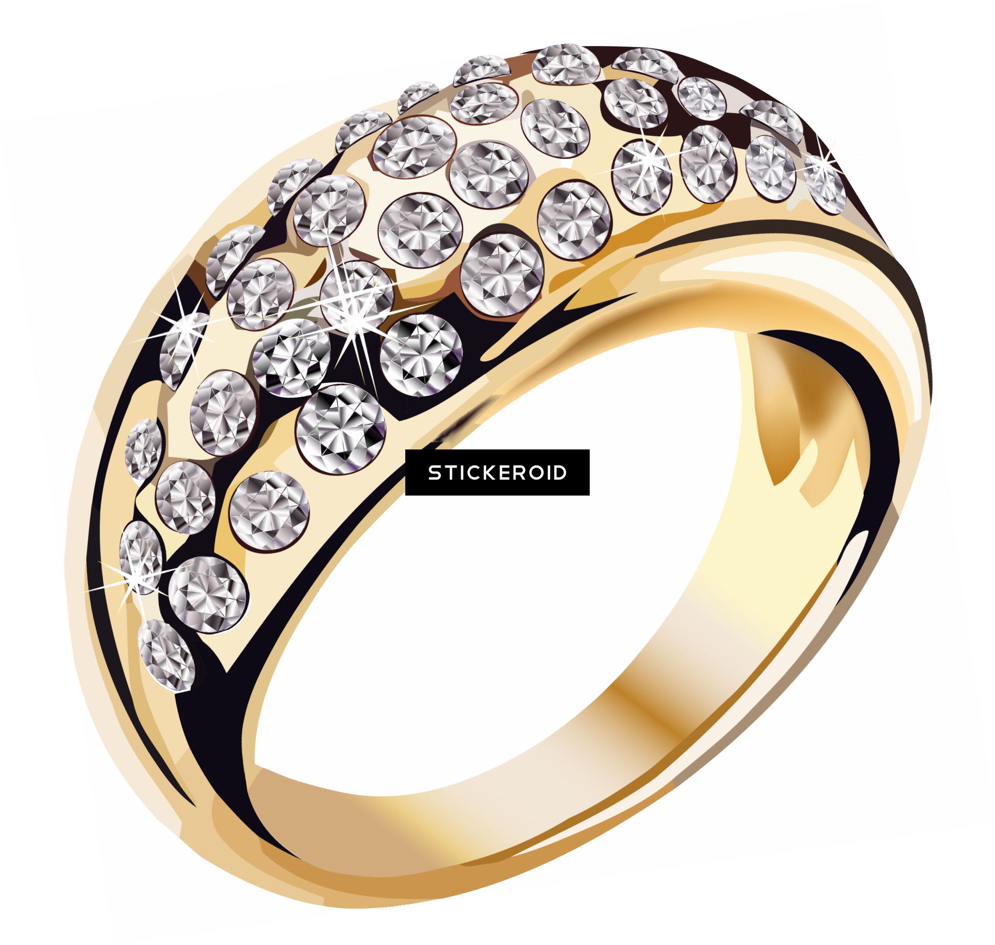 Gold Ring Jewelry (1942x1844), Png Download