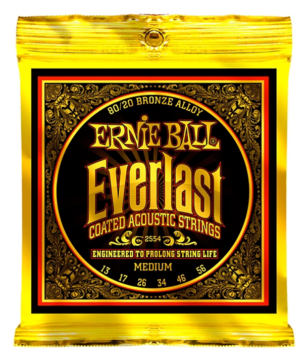 Ernie Ball Everlast 80/20 Bronze Medium Acoustic Guitar - Ernie Ball Everlast 12 52 (800x800), Png Download