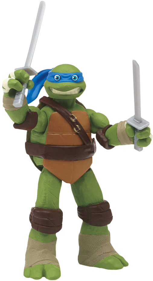 Eye-poppin' Leo 5” Action Figure - Teenage Mutant Ninja Turtles Action Figure Eye Popping (517x949), Png Download