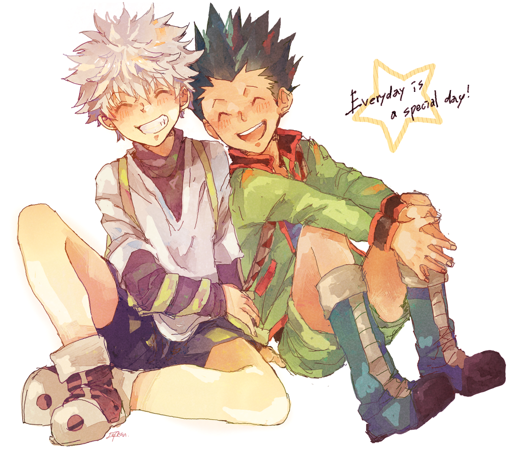 Gon Freecs And Killua Zoldyck - Anime Hunter×hunter Gon·freecss Kurapika White Cosplay (1024x893), Png Download