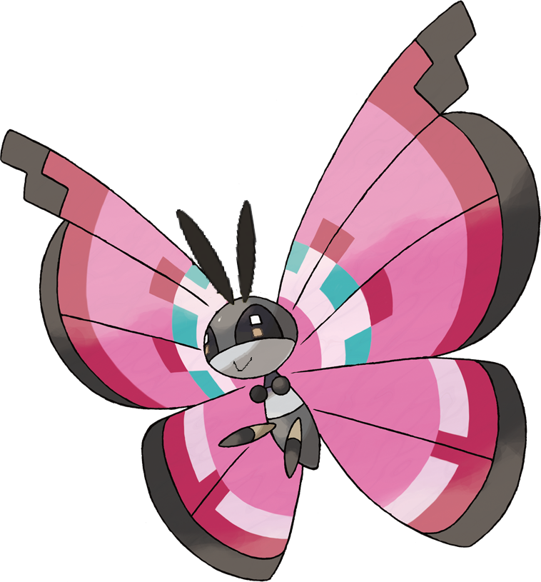 Pokémon X And Y Pokémon Sun And Moon Pokémon Omega - Vivillon Pokemon (758x815), Png Download