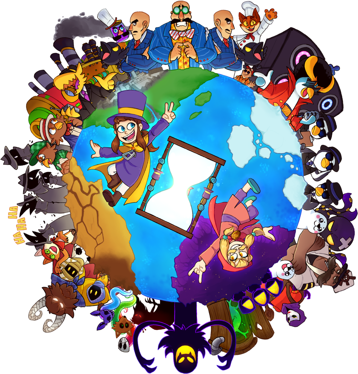 Happy 1st Anniversary To A Hat In Time I Love This - Video Game (1280x1365), Png Download