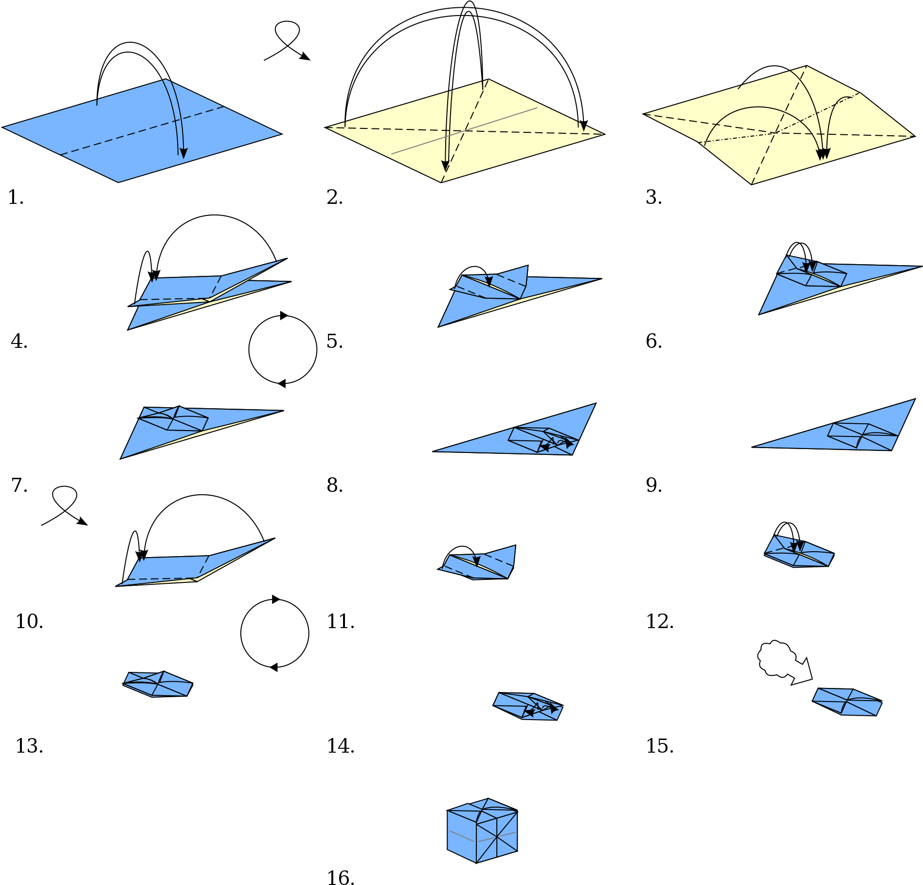 Fileorigami Cubesvg Wikimedia Mons Cube Origami Youtube - Cube En Origami (2000x2000), Png Download