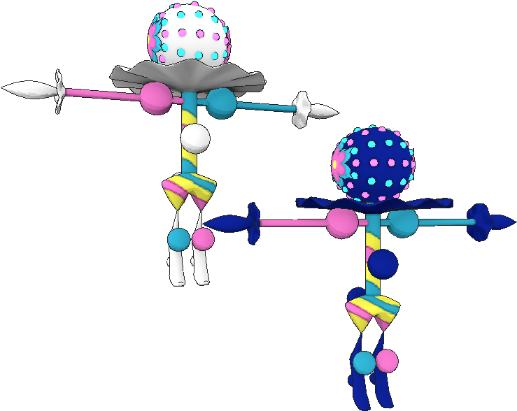 Download Zip Archive - Blacephalon And Blacephalon Shiny (750x650), Png Download