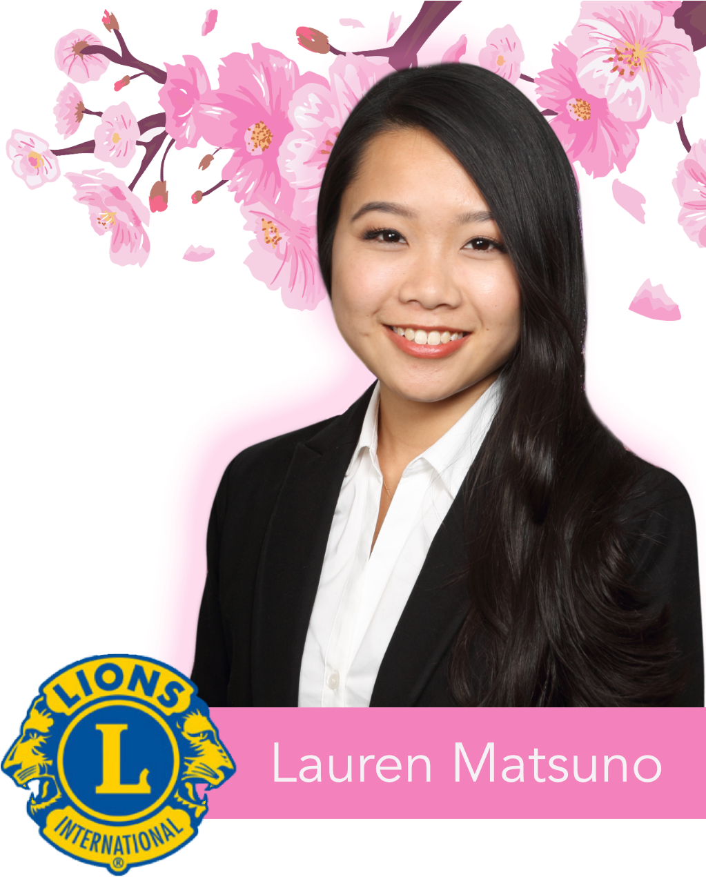 Lauren - Lions International Square Sticker 3" X 3" (1022x1280), Png Download