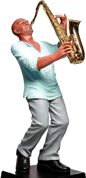 Classic Saxophone Player Figurine - Bellagio Hotel And Casino (600x900), Png Download