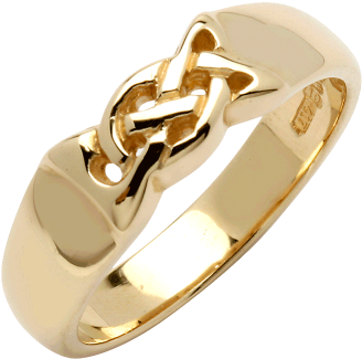 Celtic Knot White Gold Ring (600x600), Png Download