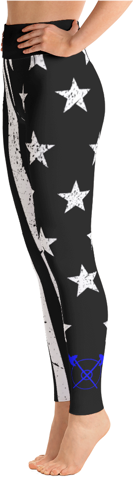 Police Support Flag Yogas - Cool Rogue Yoga Pants (1000x1000), Png Download