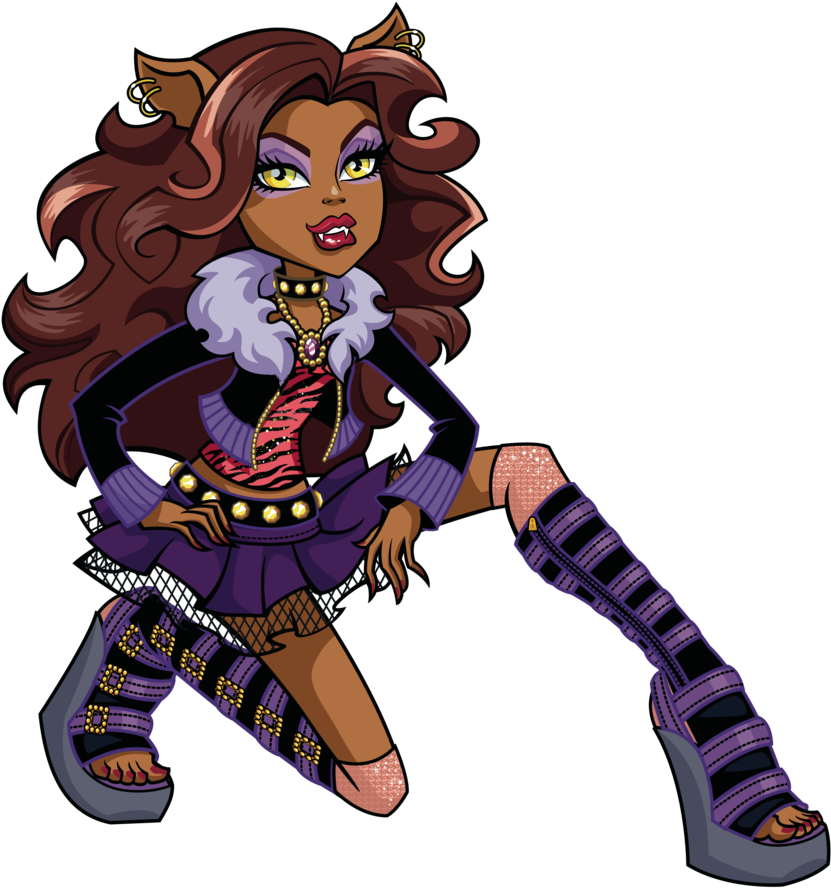 Artwork/png En Hd De Clawdeen Wolf - Monster High Clawdeen Png (900x888), Png Download