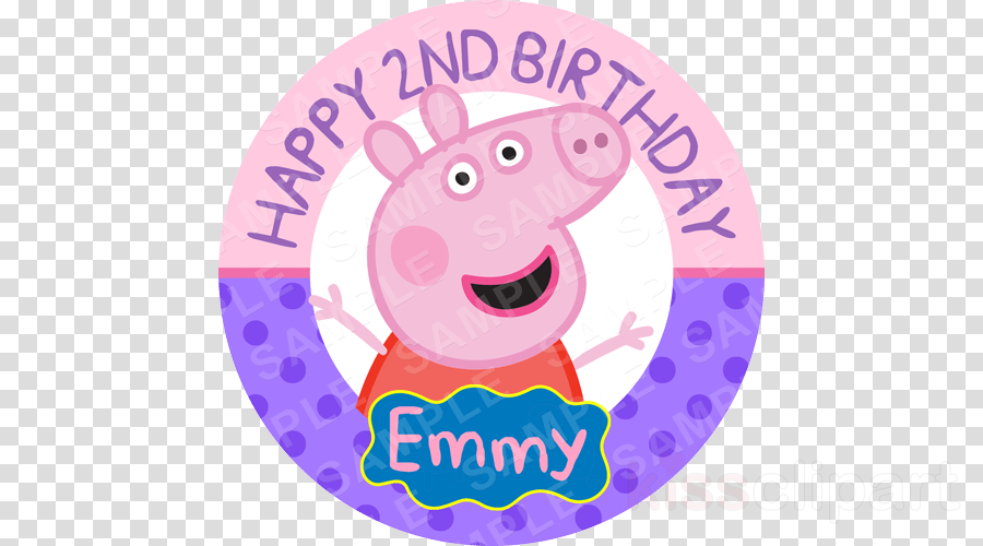 Toppers Peppa Pig Clipart George Pig - Clip Art (900x500), Png Download