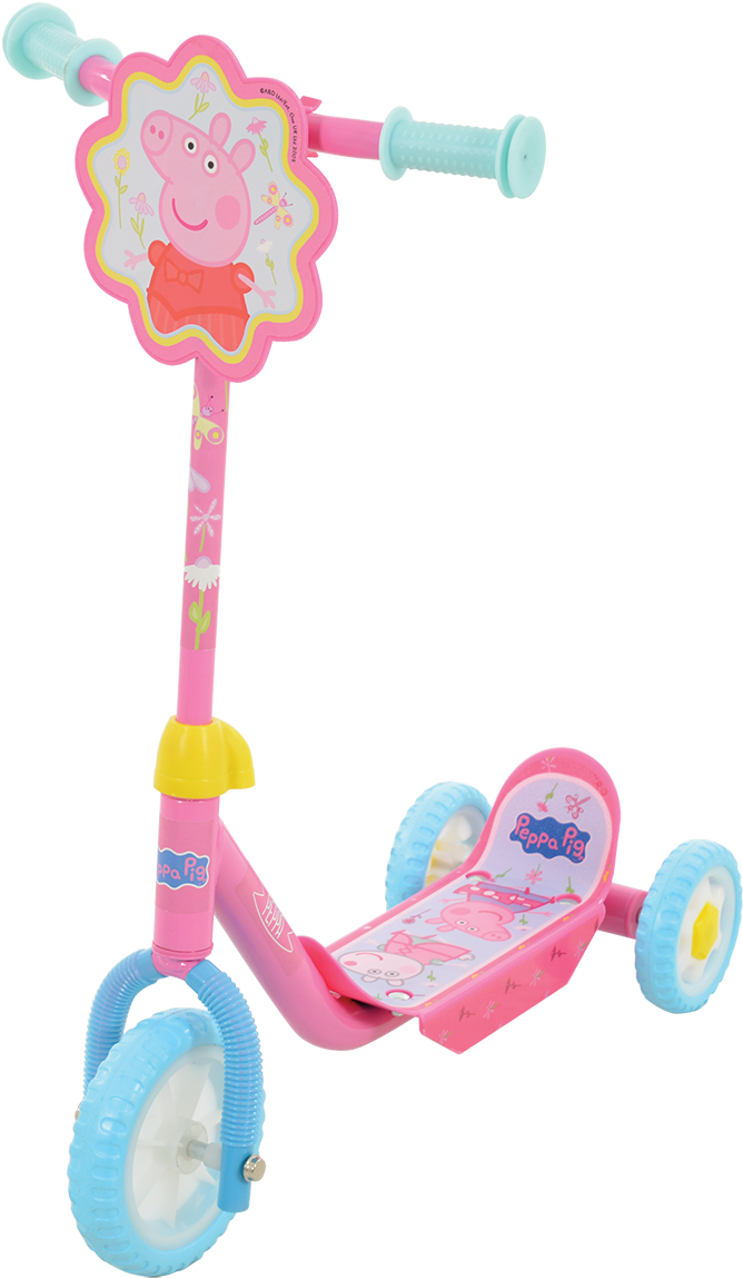My First Tri-scooter Domestic - Peppa Pig Scooter (900x1233), Png Download