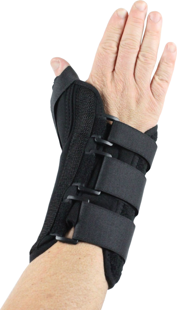 Item - Premium Wrist Brace With Thumb Spica (583x1024), Png Download