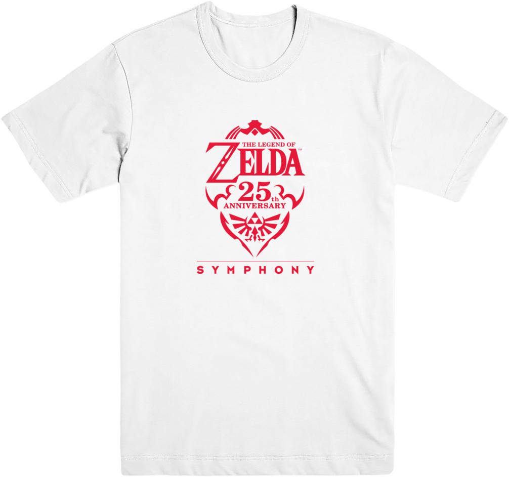 Com/collections/all Products/products/zelda 25th Anniversary - Happy Birthday T Shirt Print (1024x1024), Png Download
