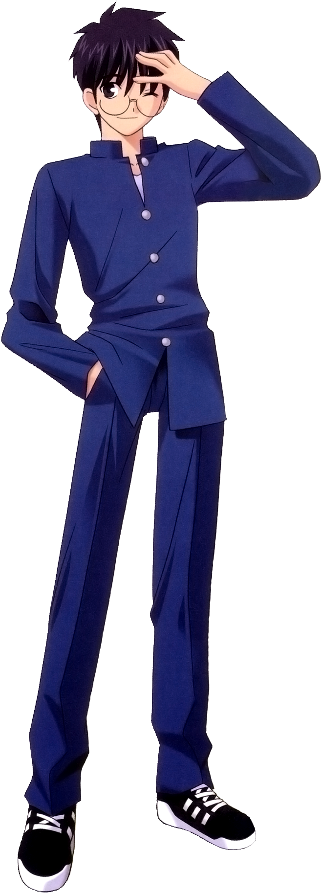 View Image , - Melty Blood Shiki Tohno (913x1825), Png Download