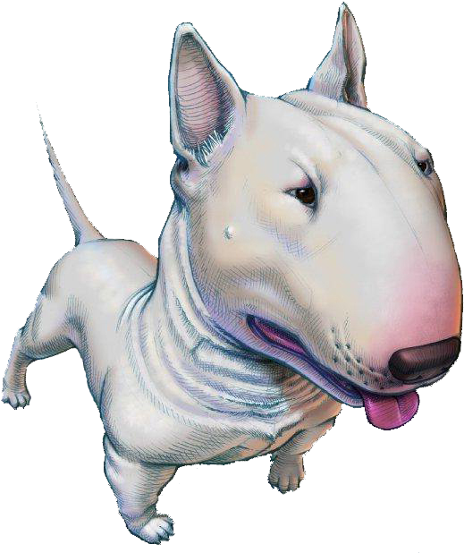 Bull Terrier Cartoon - Mini Bull Terrier Cartoon (680x720), Png Download