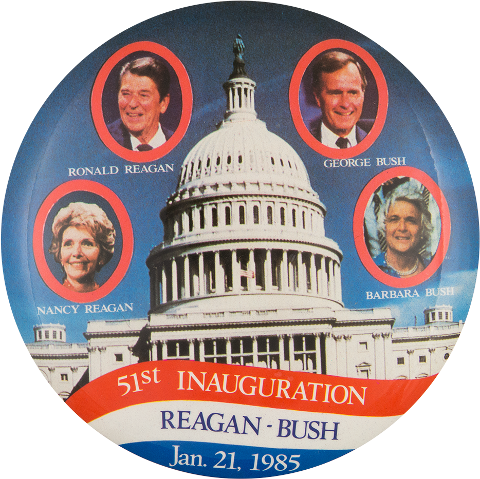51st Inauguration Reagan Bush - U.s. Capitol (1000x995), Png Download