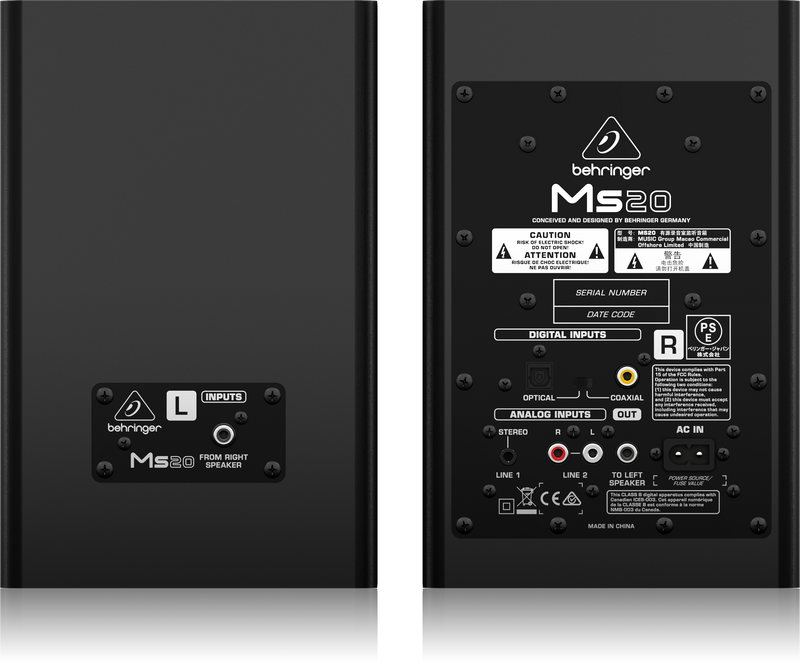 Behringer Ms20 / Umc 22 Interface / C1 Mic / Samson - Behringer Digital Monitor Speakers Ms40 (pair) (800x664), Png Download