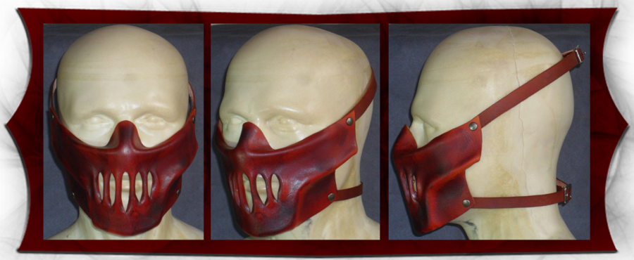 Mask Hannibal - Leather Hannibal Mask (900x370), Png Download