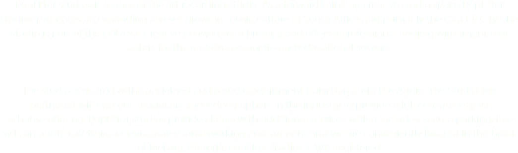 Popfilter Studios Is A State Of The Art Recording Studio - Beige (1053x319), Png Download