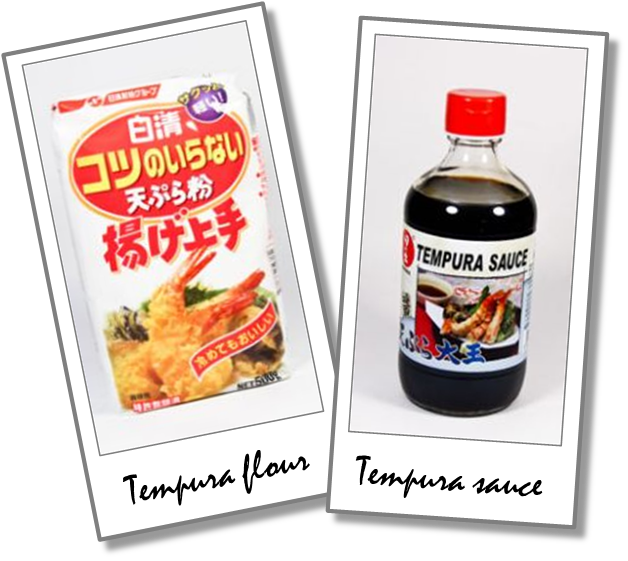 They Are Tempura Flour And Concentrated Tempura Sauce (628x561), Png Download