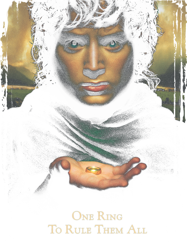 Lord Of The Rings Frodo One Ring Men's Tank - Lord Of The Rings (864x1070), Png Download
