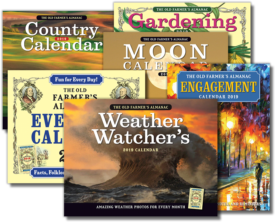 Old Farmer's Almanac Calendar Club - Old Farmer's Almanac 2018 Everyday Calendar (936x835), Png Download