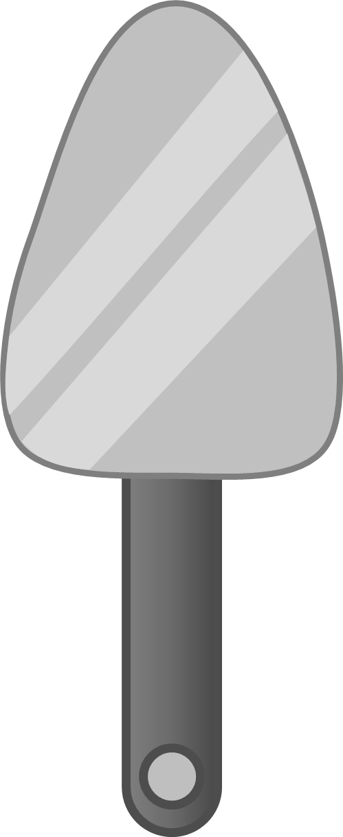 Trowel Body - Bfdi Trowel (499x1216), Png Download
