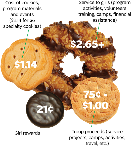 Buy Girl Scout Cookies Online Transparent Background (530x590), Png Download