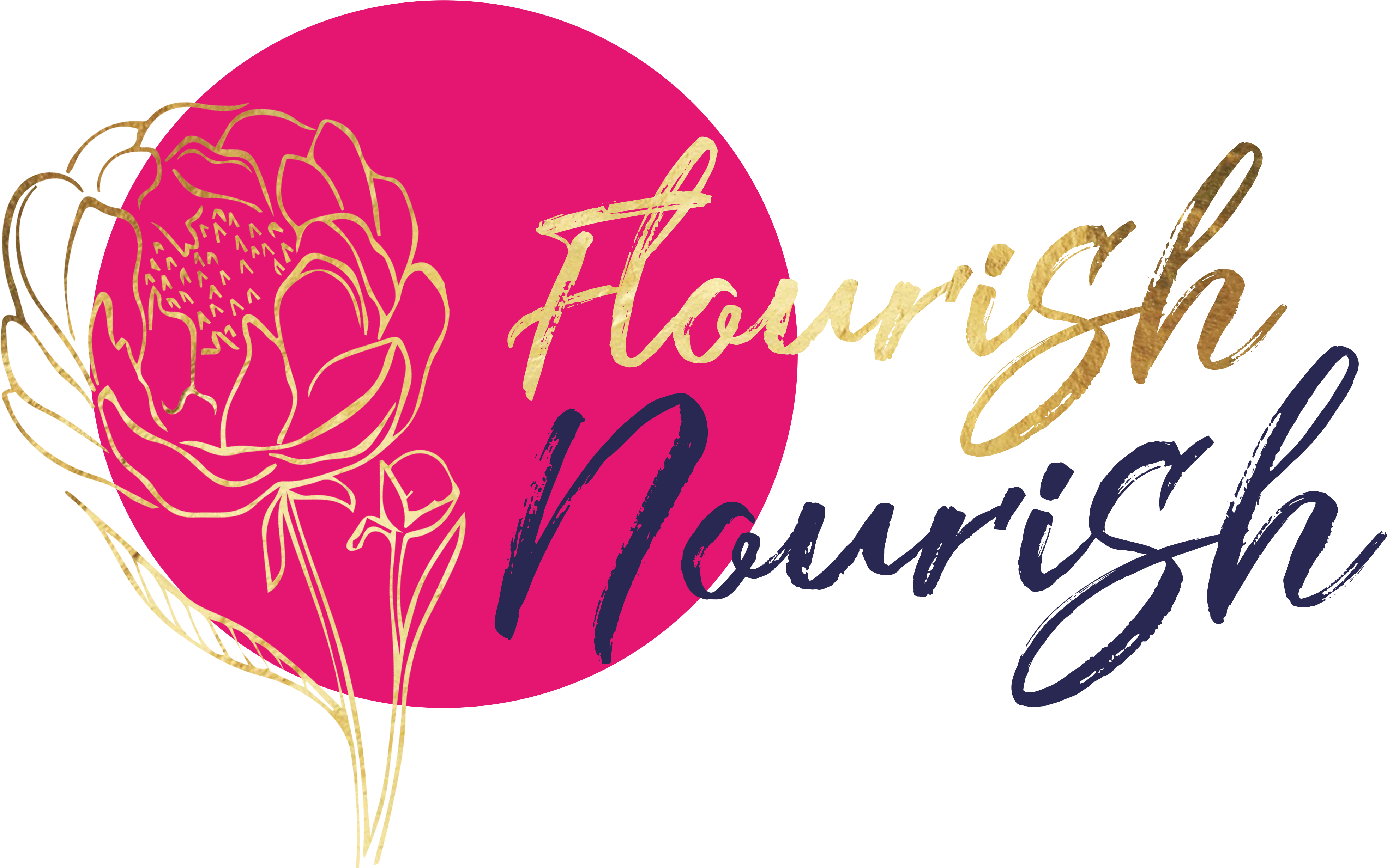 Flourish Nourish - Font (4134x4134), Png Download