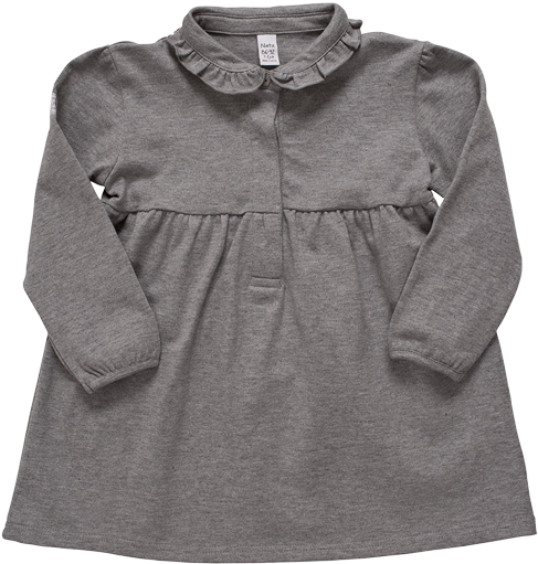 Ruffle Collared Dress - Dress (650x650), Png Download