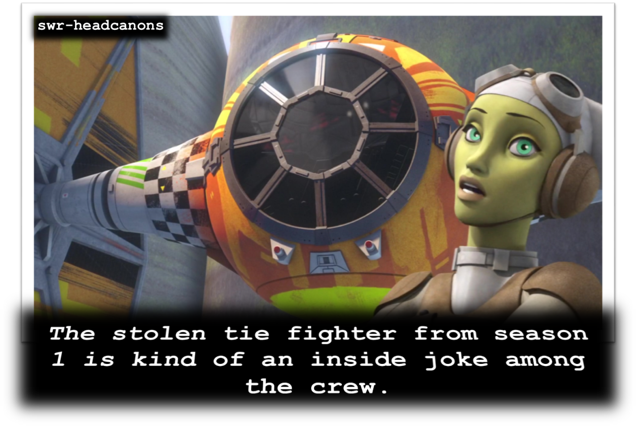 The Stolen Tie Fighter From Season 1 Is Kind Of An - Star Wars (1280x858), Png Download